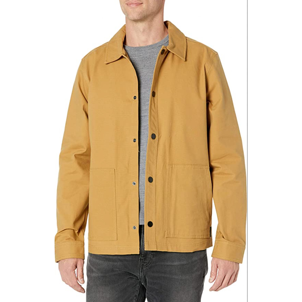 prAna Men's Westside Jacket Large Tan Shacket Organic Cotton Water Repellant NWT